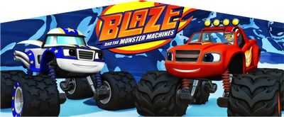 Blaze and the Monster Machine Small External Slide Jumping Castle