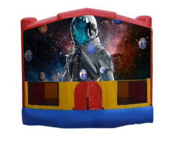 Space / Astronauts Small Combo Jumping Castle