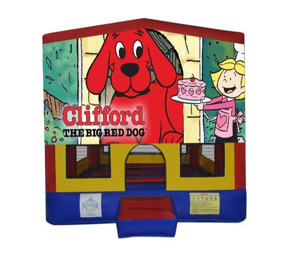 Clifford the Red Dog Small Square Jumping Castle