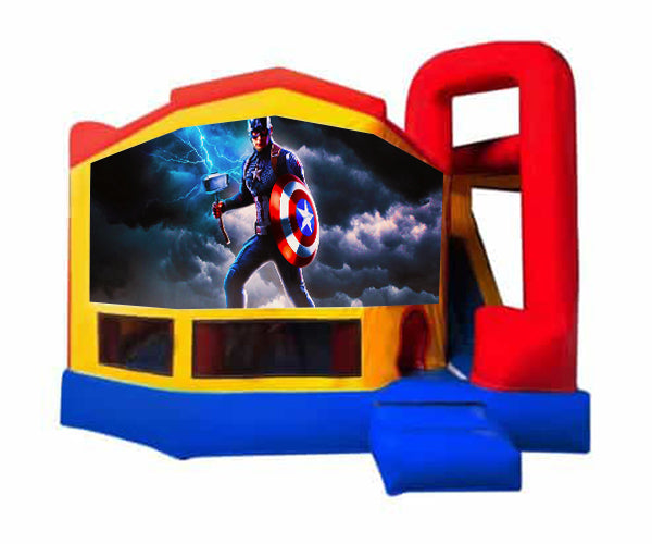 Captain America Medium Internal Slide Jumping Castle