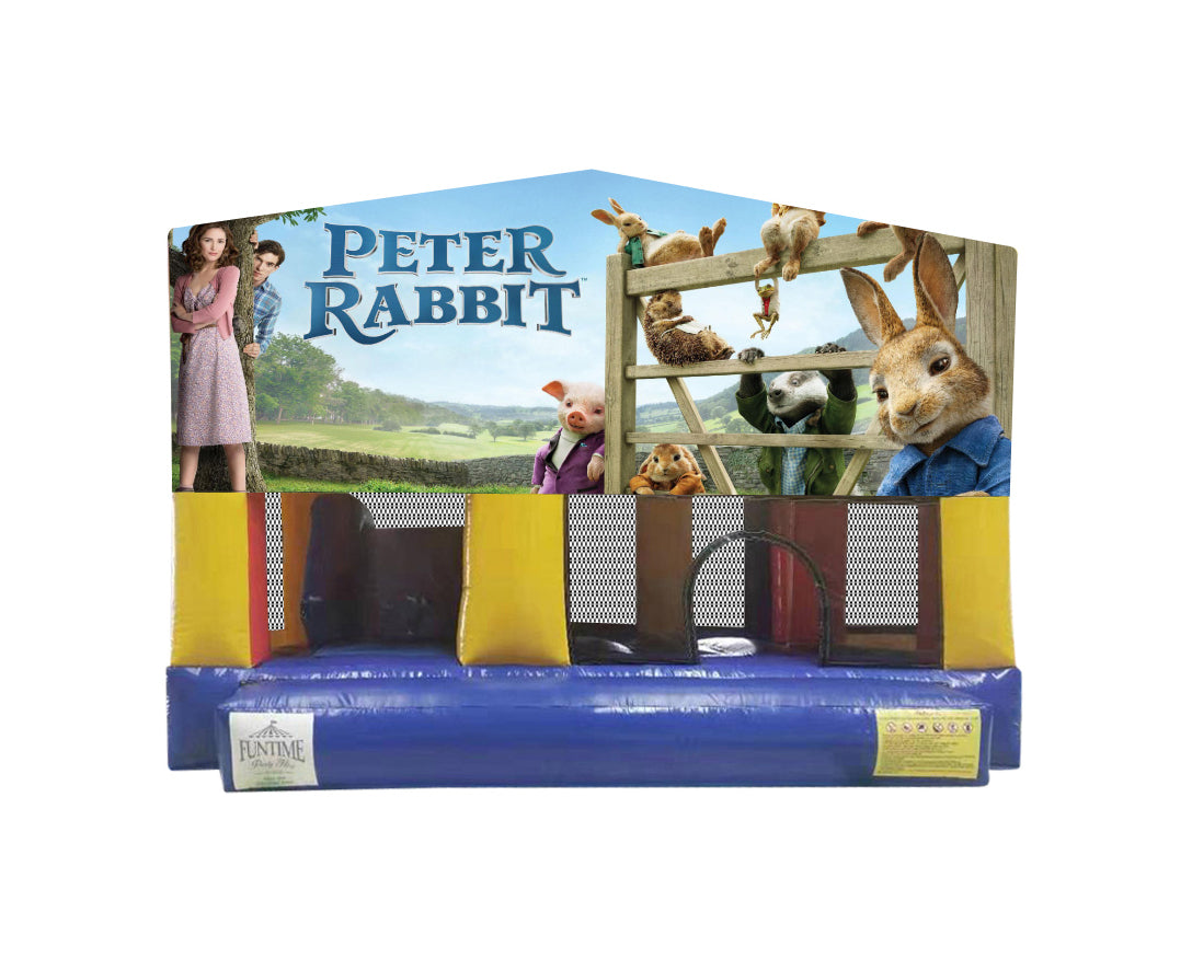 Peter Rabbit Small Slide Jumping Castle – Funtime Party Hire