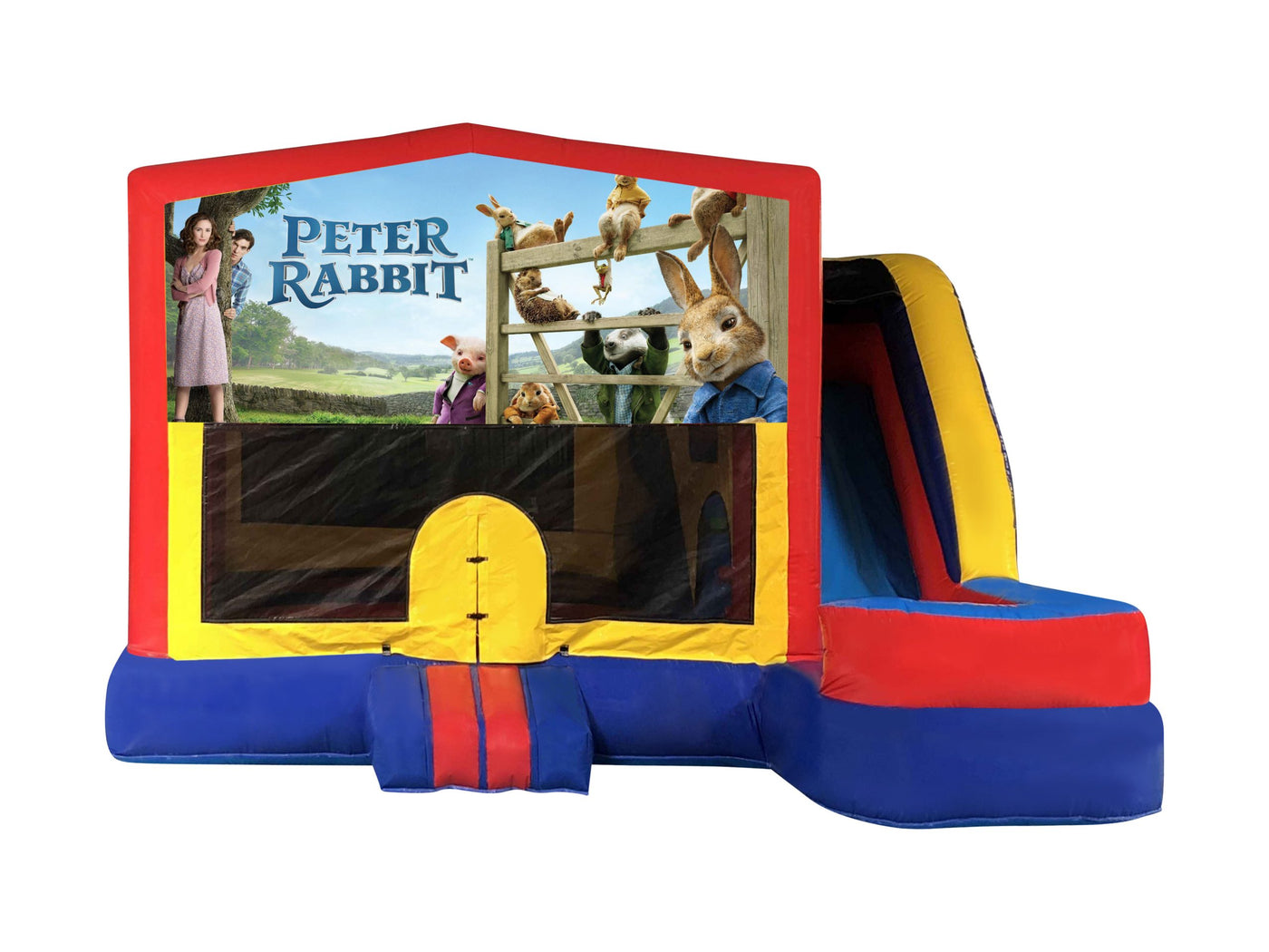 Peter Rabbit Medium External Slide Jumping Castle