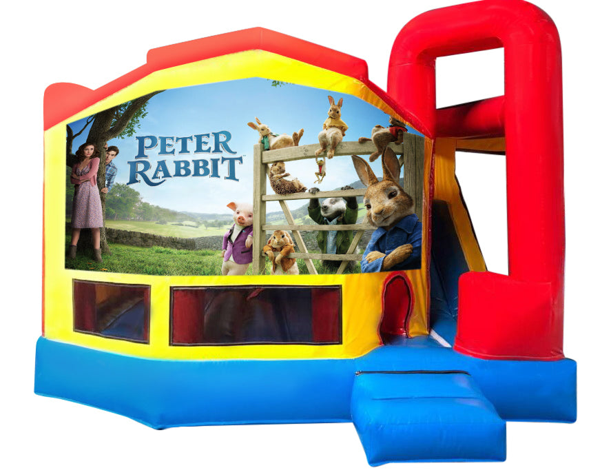 Peter Rabbit Medium Internal Slide Jumping Castle – Funtime Party Hire