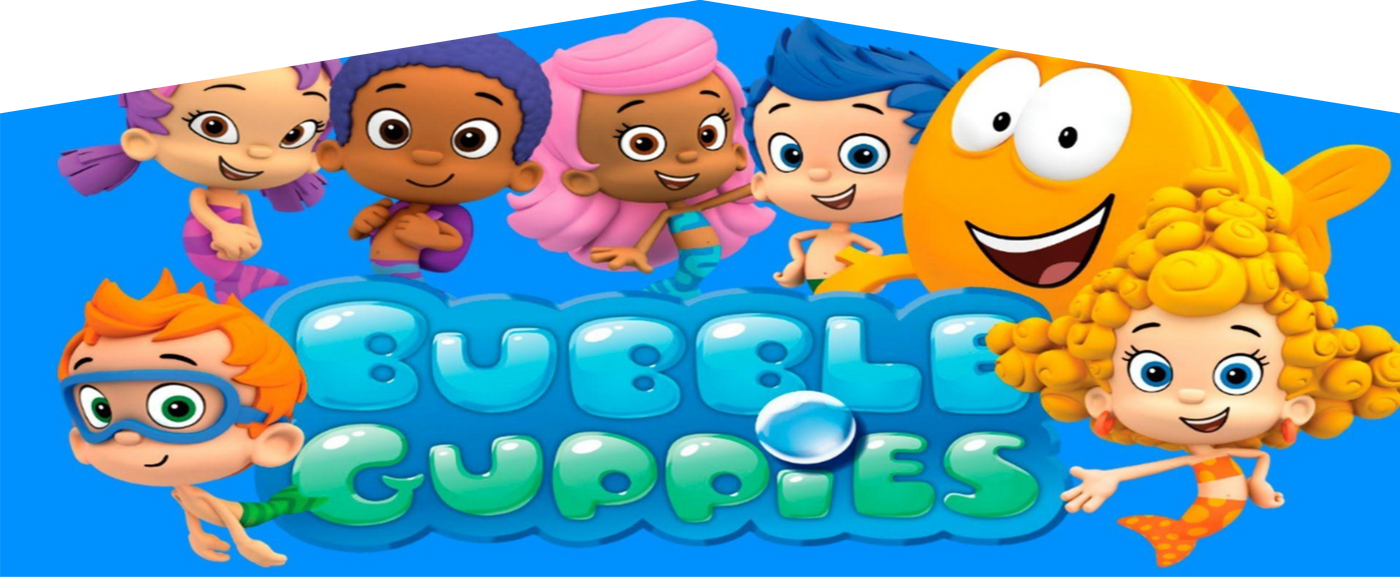 Bubble Guppies Small External Slide Jumping Castle