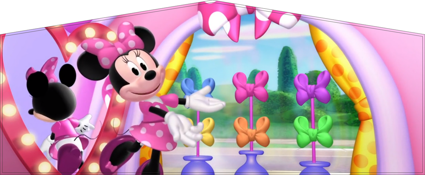 Minnie Mouse Small External Slide Jumping Castle