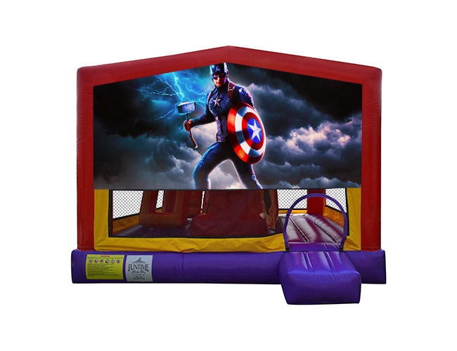 Captain America Extra Large Obstacle Combo Jumping Castle
