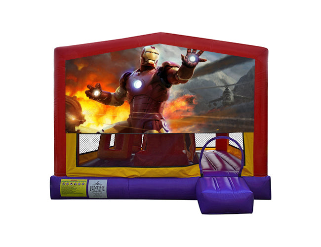 Iron Man Extra Large Obstacle Combo Jumping Castle