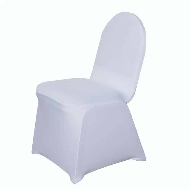 White Lycra Chair Cover DIY