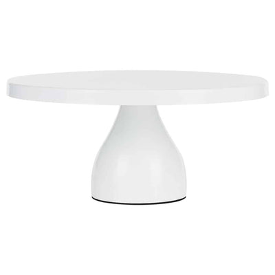 30cm White Round Modern Metal Cake Stand Design
