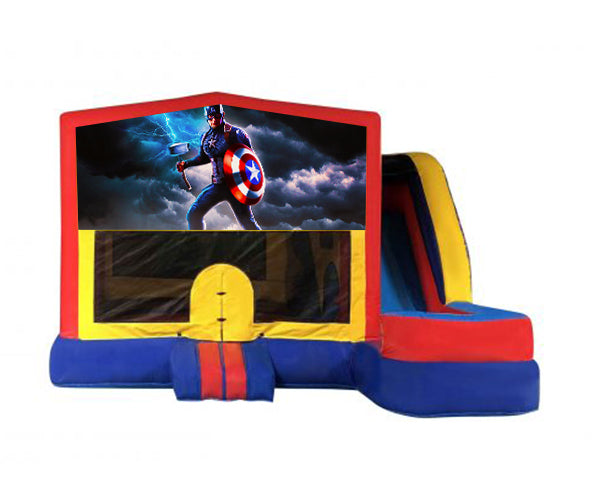 Captain America Medium External Slide Jumping Castle