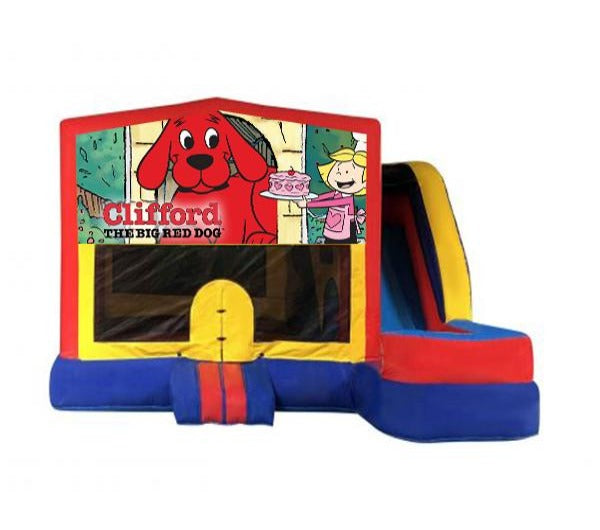 Clifford the Red Dog  Medium External Slide Jumping Castle