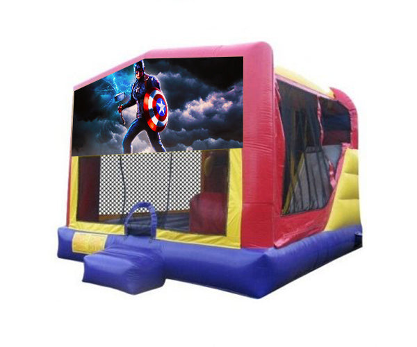 Captain America  Extra Large Combo Jumping Castle