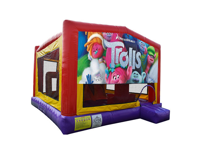 Trolls Extra Large Obstacle Combo Jumping Castle