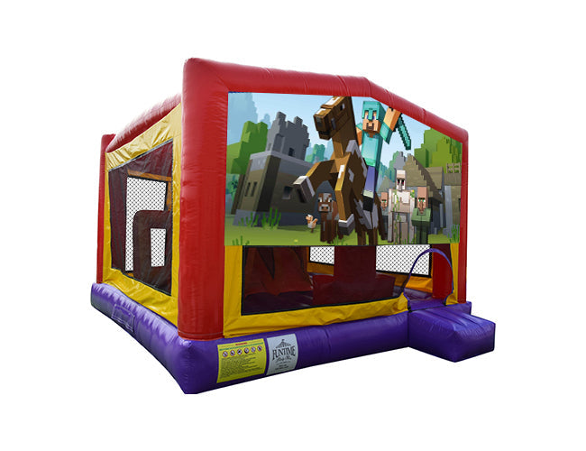Minecraft Extra Large Obstacle Combo Jumping Castle