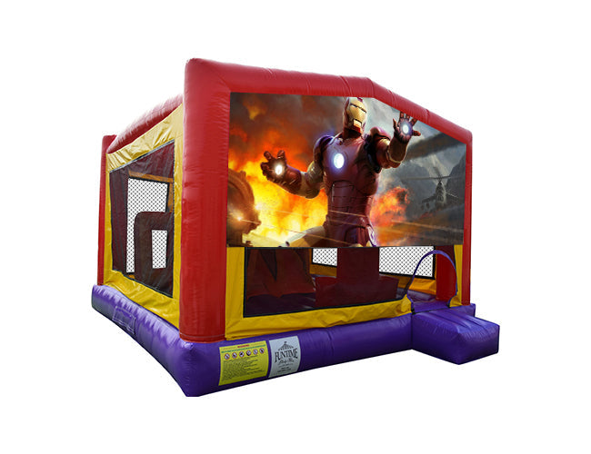 Iron Man Extra Large Obstacle Combo Jumping Castle