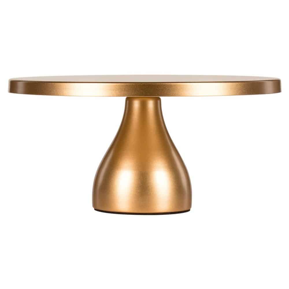 30cm Gold Round Modern Metal Cake Stand Design