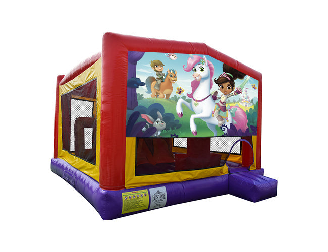 Nelia the Princess Knight Extra Large Obstacle Combo Jumping Castle