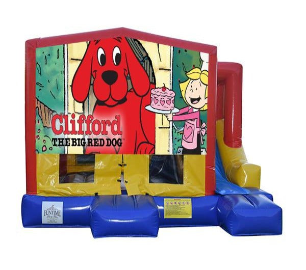 Clifford the Red Dog Small External Slide Jumping Castle