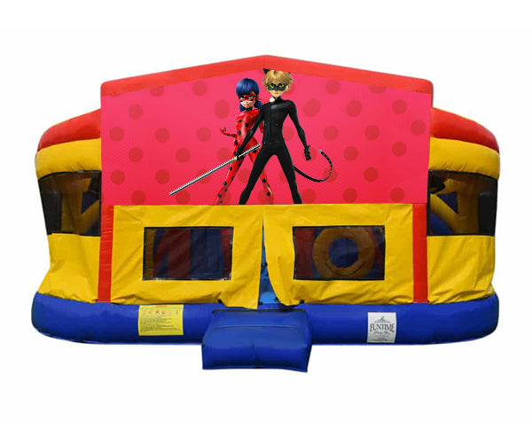 Miraculous Ladybug Super Drop Combo Jumping Castle – Funtime Party Hire