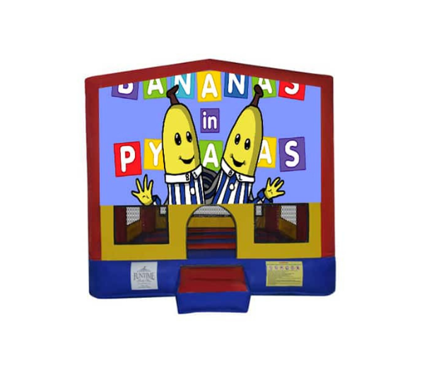 Bananas in Pyjamas Small Square Jumping Castle Funtime Party Hire