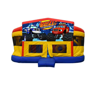 Blaze and the Monster Machines Double Super Drop Combo Jumping Castle