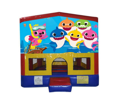Baby Shark Small Square Jumping Castle