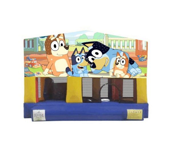 Bluey Small Slide Jumping Castle