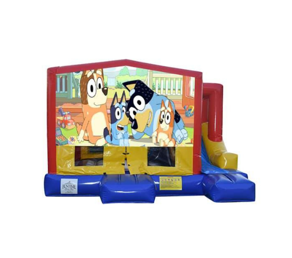 Bluey Small External Slide Jumping Castle